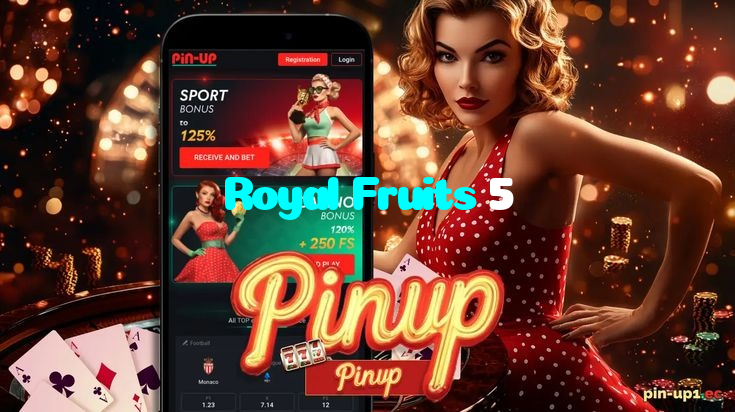Royal Fruits 5 casino presented on mobile device in Pakistan with slots and live games